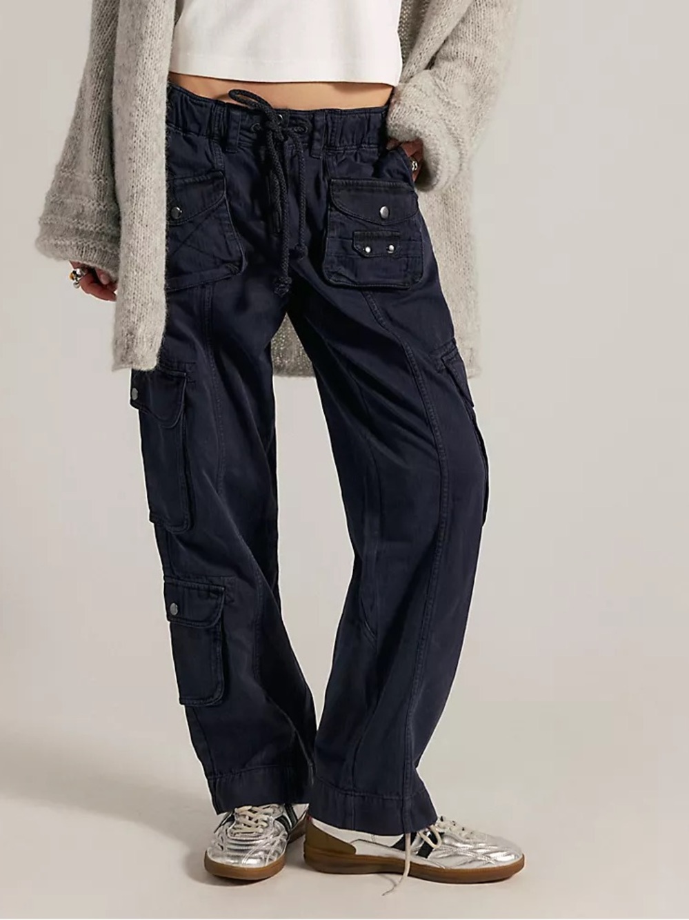 We The Free Navy Cargo Pants